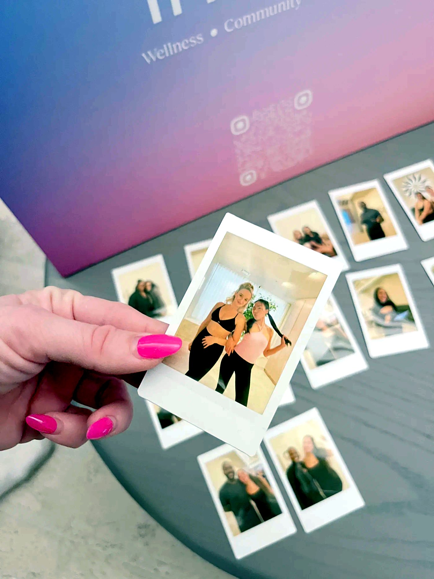 Instant photos from a Solis Movement wellness event